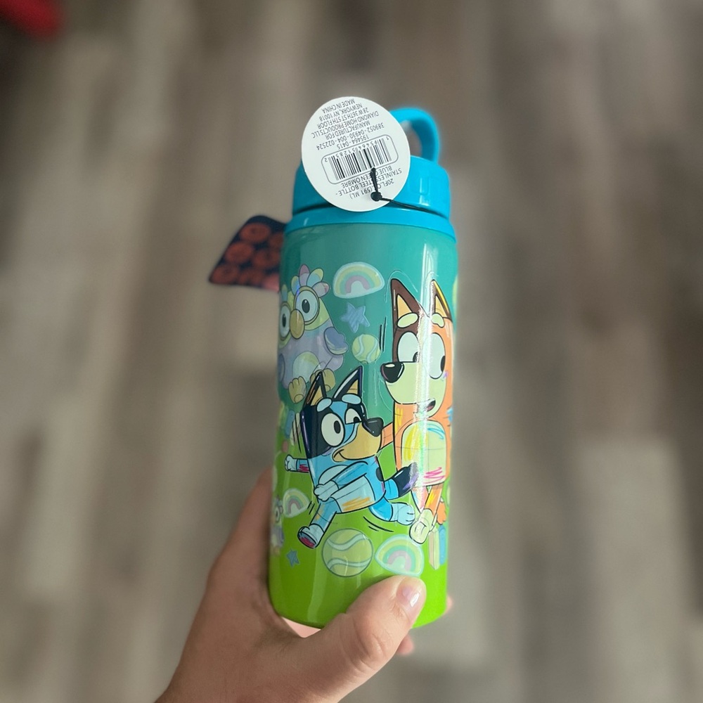 Colorful Kids Water Bottle with Cartoon Characters